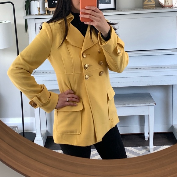 Forever 21 🌼 Yellow Spring Coat - Picture 1 of 3